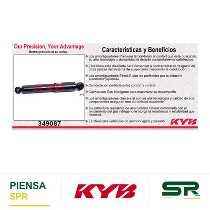 AMORTIGUADOR TRASERO GAS EXCEL-G DODGE I10 (2012-2016). KYB