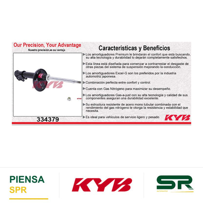 AMORTIGUADOR DELANTERO IZQUIERDO GAS EXCEL-G TOYOTA CELICA (1995-1999) KYB