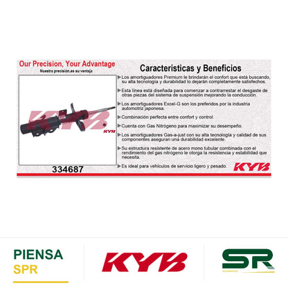 AMORTIGUADOR DELANTERO IZQUIERDO GAS EXCEL-G CHEV CAMARO (2010-2012) KYB
