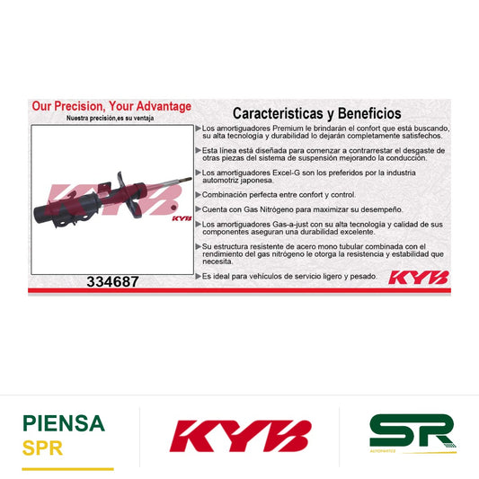 AMORTIGUADOR DELANTERO IZQUIERDO GAS EXCEL-G CHEV CAMARO (2010-2012) KYB