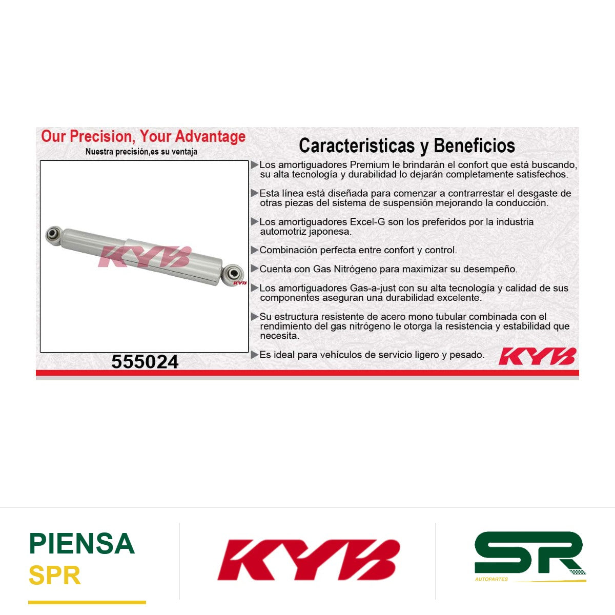 AMORTIGUADOR TRASERO GAS-A-JUST NISSAN TITAN 2WD (2004-2012) KYB