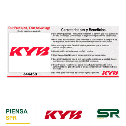 AMORTIGUADOR TRASERO GAS EXCEL-G VW CADDY MAXI CARGO L4 1.2 (2014-2017) KYB