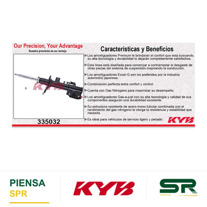 AMORTIGUADOR DELANTERO DERECHO GAS EXCEL-G NISSAN PATHFINDER (2000-2004) KYB