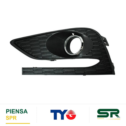 REJILLA IZQUIERDO PARA FARO DE NIEBLA CROMADA CHEVROLET CRUZE 2016-2018 C / MOLD 346 TYG