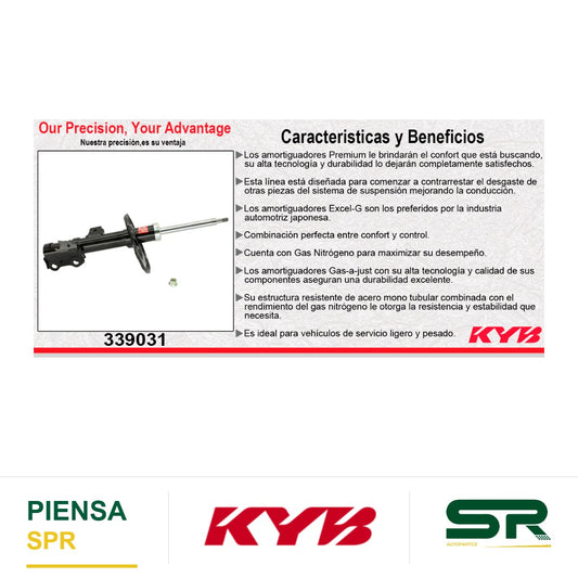 AMORTIGUADOR DELANTERO DERECHO GAS EXCEL-G TOYOTA RAV4 (2006-2012). KYB