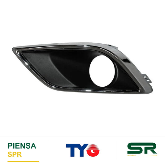 REJILLA IZQUIERDO PARA FARO DE NIEBLA CROMADA CHEVROLET AVEO 2018-2023 C / MOLD 352 TYG