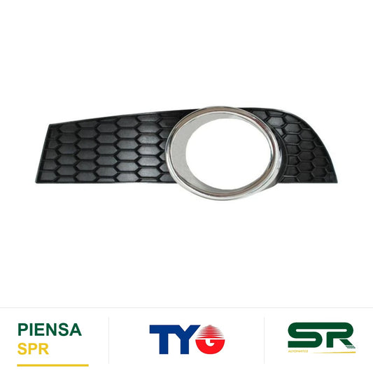 REJILLA IZQUIERDO PARA FARO DE NIEBLA CHEVROLET AVEO 2012-2016 / 2008-2011 5P SOLO USA BISEL CROMADO 352 TYG