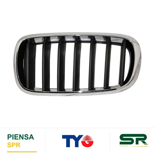 REJILLA IZQUIERDO NEGRA BMW X5 2014-2018 F / CROMADO X-DRIVE TYG