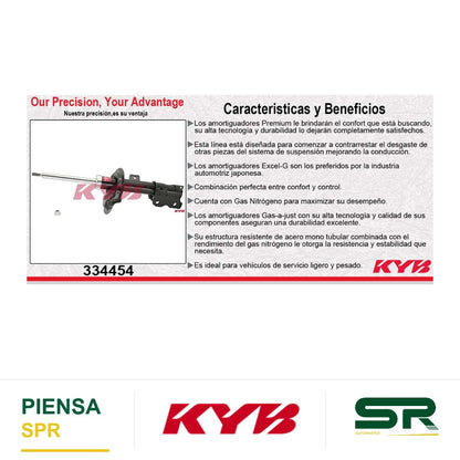 AMORTIGUADOR DELANTERO DERECHO GAS EXCEL-G NISSAN QUEST (2004-2009) KYB