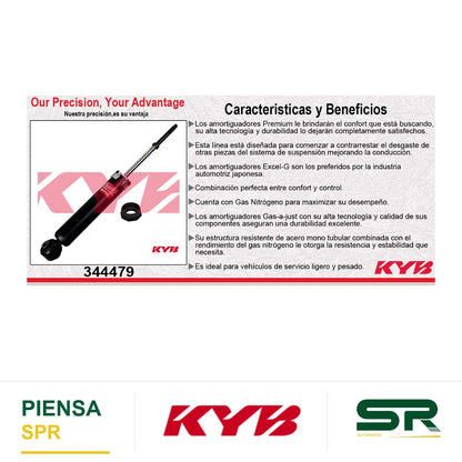 AMORTIGUADOR TRASERO GAS EXCEL-G NISSAN QUEST (2004-2009). KYB
