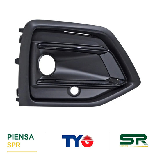 REJILLA DERECHO CON HOYO PARA SENSOR PARA FARO DE NIEBLA AUDI Q5 2021-2024 C / MOLD CENT LISA TYG