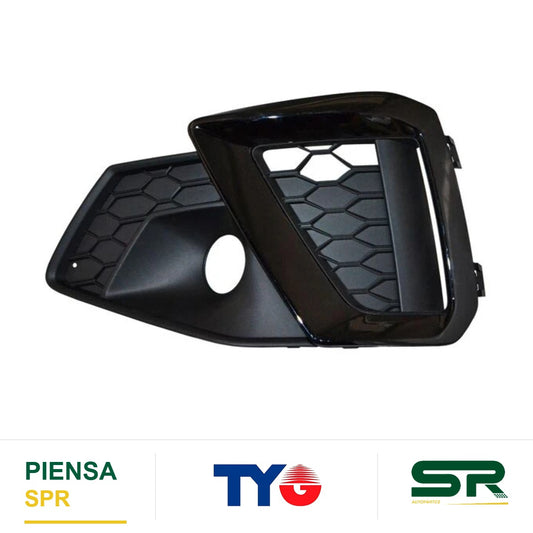 REJILLA IZQUIERDO PARA FARO DE NIEBLA NEGRA AUDI A4 S LINE 2020-2021 TYG
