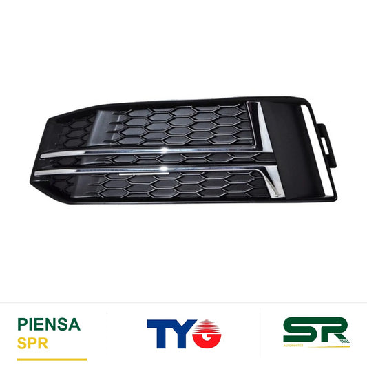 REJILLA IZQUIERDO SIN FARO DE NIEBLA CROMADA AUDI A4 2017-2019 FILO TYG