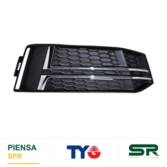 REJILLA DERECHO SIN FARO DE NIEBLA CROMADA AUDI A4 2017-2019 FILO TYG