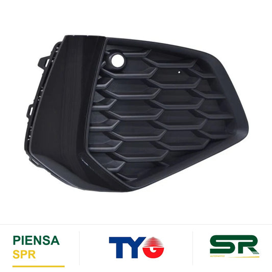 REJILLA DERECHO CON HOYO PARA SENSOR SIN FARO DE NIEBLA FILO NEGRO S-LINE AUDI A3 2022-2025 TYG