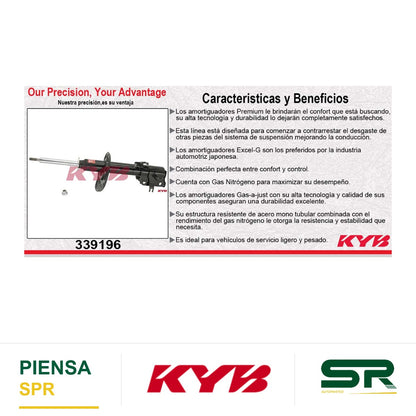 AMORTIGUADOR DELANTERO DERECHO GAS EXCEL-G RENAULT KOLEOS (2009-2016) - NISSAN ROGUE (2008-2011) - X-TRAIL (2008-2012). KYB