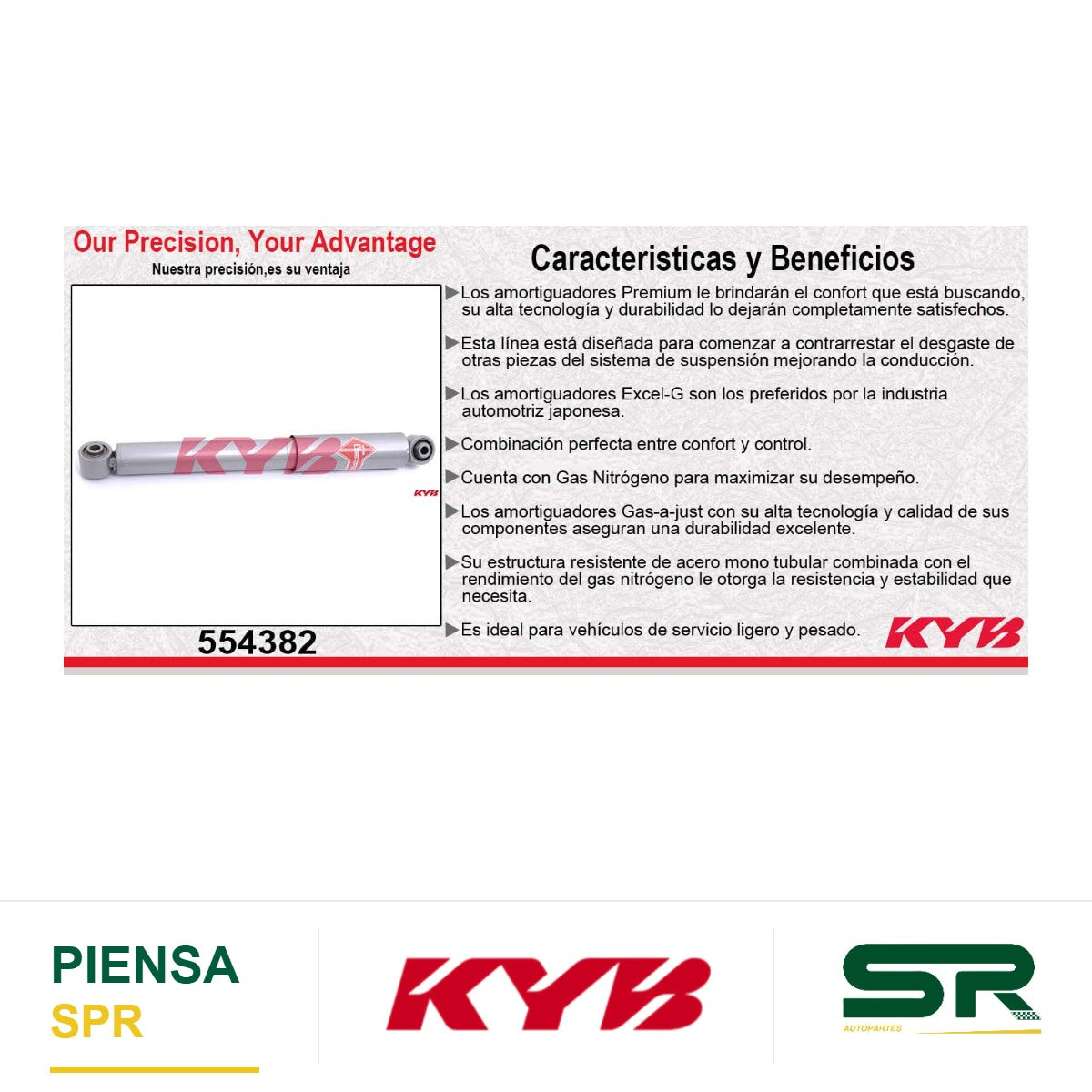 AMORTIGUADOR TRASERO GAS-A-JUST VW EUROVAN T5 (2006-2009) KYB