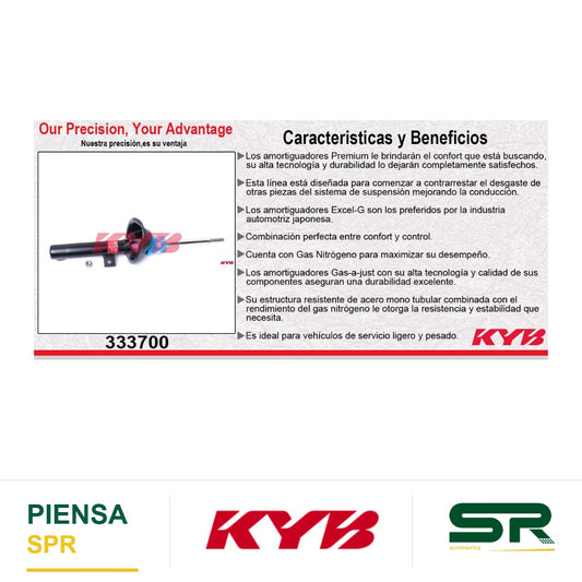 AMORTIGUADOR DELANTERO GAS EXCEL-G FORD KA (2001-2008). KYB