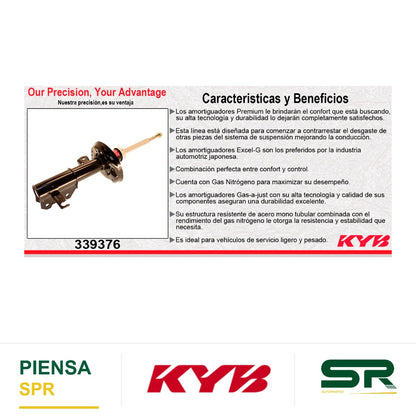 AMORTIGUADOR DELANTERO IZQUIERDO GAS EXCEL-G BUICK REGAL (2013-2017) KYB