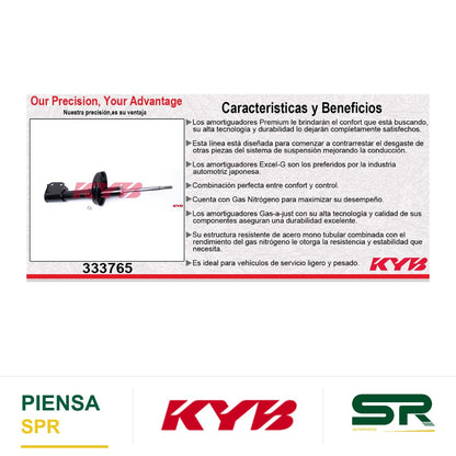 AMORTIGUADOR DELANTERO GAS EXCEL-G RENAULT KANGOO TODOS (2004-2014) KYB