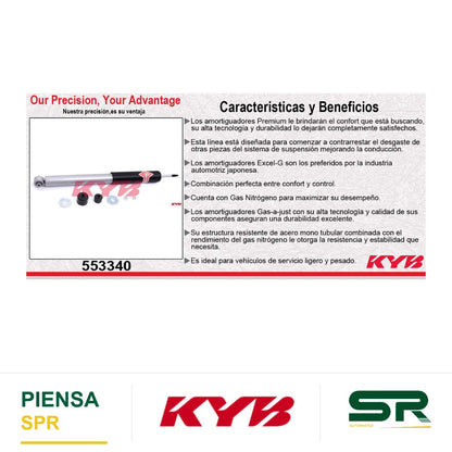 AMORTIGUADOR TRASERO GAS-A-JUST MERCEDES BENZ. CLASE B (245) B200 (2006-2011) KYB