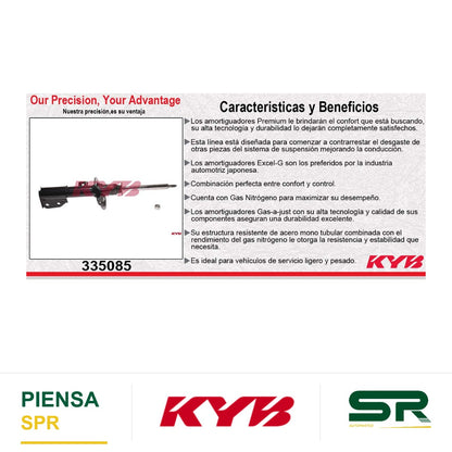 AMORTIGUADOR DELANTERO IZQUIERDO GAS EXCEL-G GMC TERRAIN EXC. DENALI RIN19 (2013-2014) - CHEV. EQUINOX (13) KYB