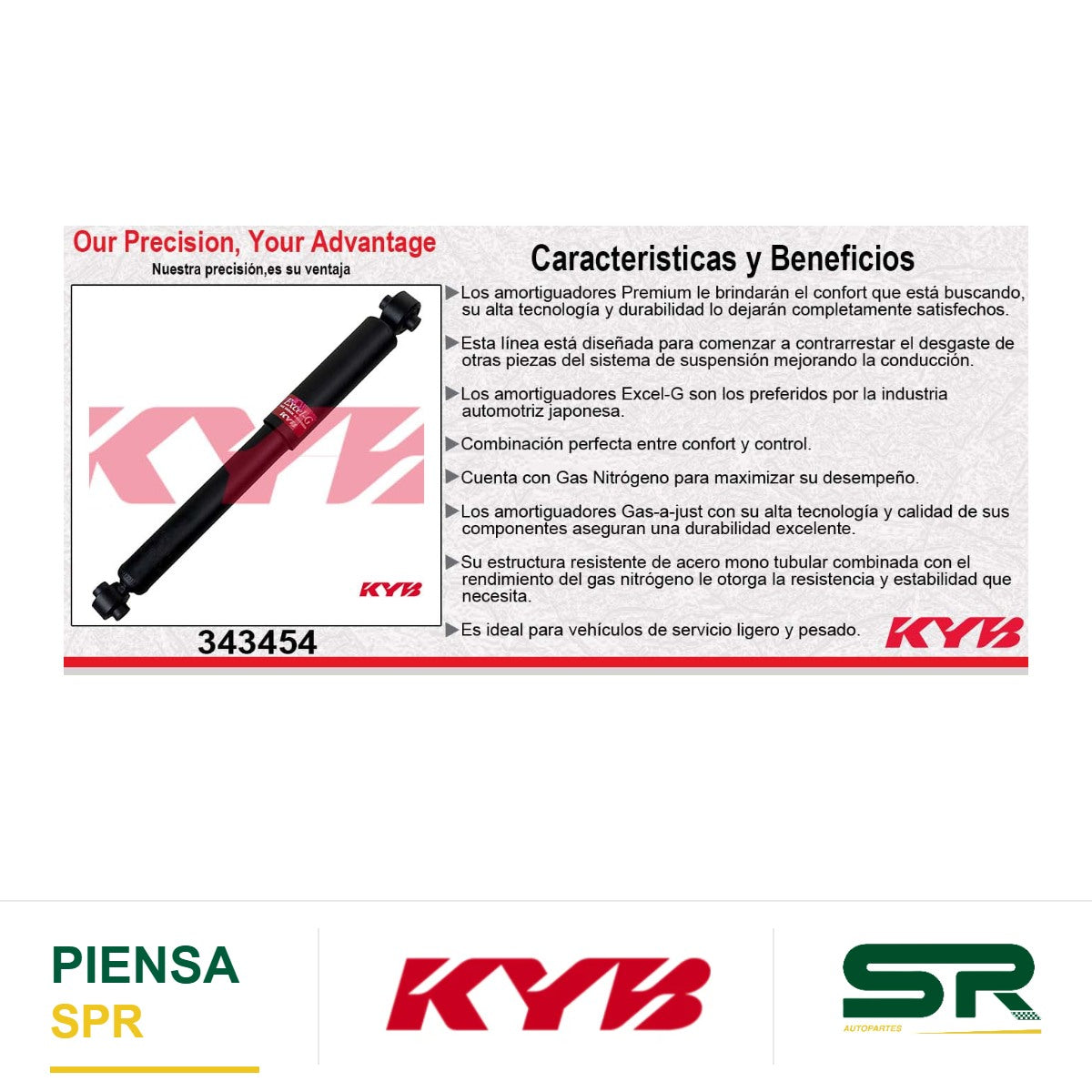 AMORTIGUADOR TRASERO GAS EXCEL-G CHEV MALIBU TODOS (2004-2007) KYB