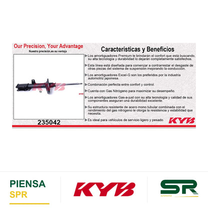 AMORTIGUADOR TRASERO DERECHO GAS EXCEL-G TOYOTA. CAMRY (1987-1991) KYB