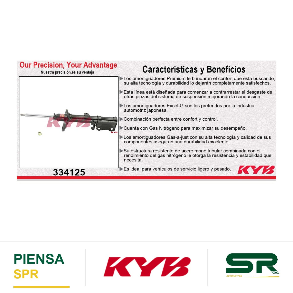 AMORTIGUADOR TRASERO DERECHO GAS EXCEL-G TOYOTA CELICA (1994-1999) KYB