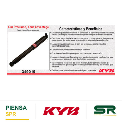 AMORTIGUADOR TRASERO GAS EXCEL-G PEUGEOT 208 (2014-2023). KYB
