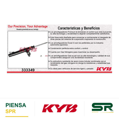 AMORTIGUADOR DELANTERO IZQUIERDO GAS EXCEL-G FORD FOCUS (2000-2006). KYB