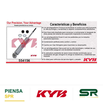 AMORTIGUADOR DELANTERO GAS-A-JUST DODGE DAKOTA PICK-UP 4X2 (1987-1996) KYB