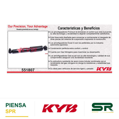 AMORTIGUADOR TRASERO GAS-A-JUST RENAULT SCENIC L4 2.0 (2001-2009). KYB