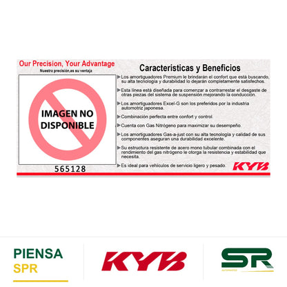 AMORTIGUADOR TRASERO GAS CHEV CHEYENNE 2WD 4WD TODOS (2007-2016) - SIERRA 1500 ELEC (2007-2013). KYB