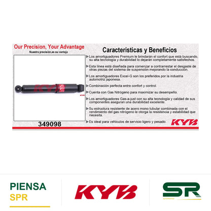 AMORTIGUADOR TRASERO GAS EXCEL-G HYUNDAI. ATTITUDE (2012-2014) KYB