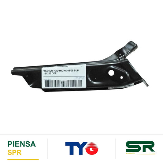 MARCO RADIADOR DERECHO SUPERIOR NISSAN MICRA 2005-2007 TYG