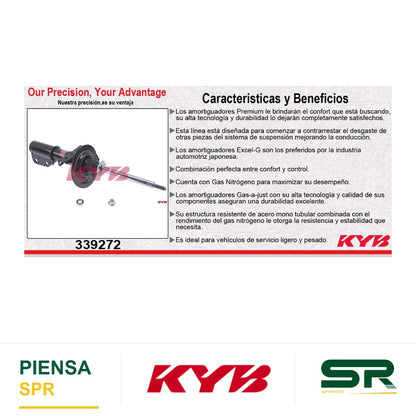 AMORTIGUADOR DELANTERO GAS EXCEL-G GMC. ACADIA (2007-2012) - BUICK. ENCLAVE (2008-2012) - CHEV. TRAVERSE (2009-2012) - SATURN. OUTLOOK (2007-2010) KYB