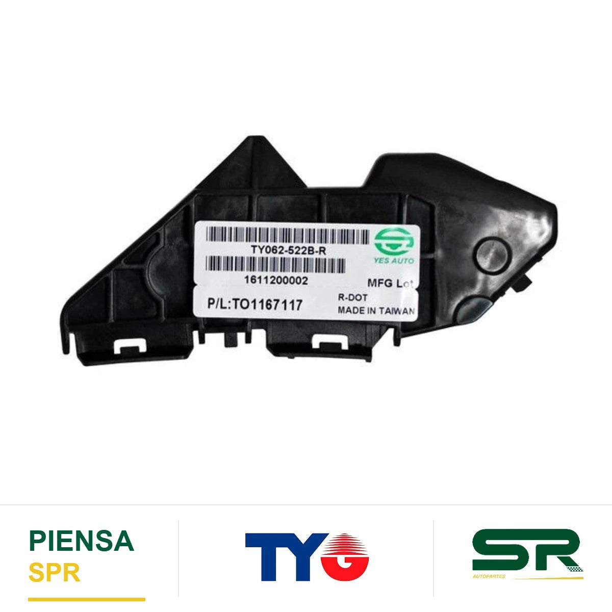 GUÍA FASCIA TRASERA DERECHA TOYOTA COROLLA 2008-2013 INFERIOR TYG
