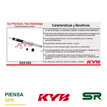 AMORTIGUADOR DELANTERO GAS-A-JUST MERCEDES BENZ CLASE C (1993-2000) KYB
