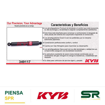 AMORTIGUADOR TRASERO GAS EXCEL-G CHRYS TOWN COUNTRY (2008-2010) - VW. ROUTAN (2009-2012) KYB