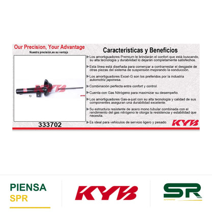 AMORTIGUADOR DELANTERO GAS EXCEL-G FORD COURIER (2001-2012). KYB