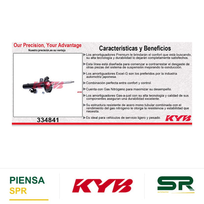 AMORTIGUADOR DELANTERO IZQUIERDO GAS EXCEL-G FORD. FOCUS (EXC. MODELO SVT / ST/ RS) SOLO SEDAN Y HATCHBACK (2008-2010) KYB