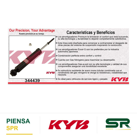 AMORTIGUADOR TRASERO GAS EXCEL-G NISSAN MURANO (2003-2011). KYB