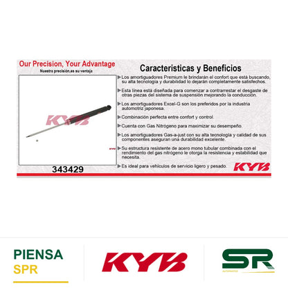 AMORTIGUADOR TRASERO GAS EXCEL-G FORD FOCUS (2002-2011). KYB