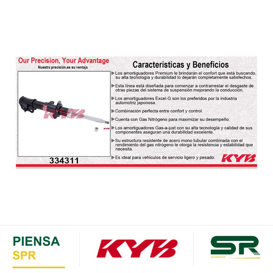 AMORTIGUADOR TRASERO IZQUIERDO GAS EXCEL-G TOYOTA MR2 SPYD (2000-2005) KYB