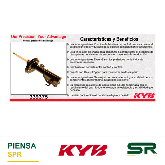 AMORTIGUADOR DELANTERO DERECHO GAS EXCEL-G BUICK REGAL (2013-2017) KYB