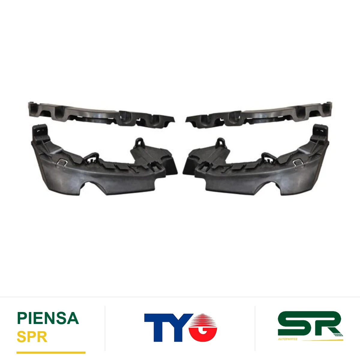 GUÍA FASCIA TRASERA PEUGEOT 301 2013-2020 JGO 4 PCS TYG