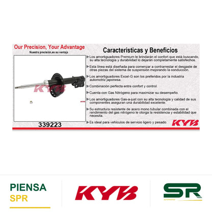 AMORTIGUADOR DELANTERO IZQUIERDO GAS EXCEL-G SUBARU. LEGACY AWD (2010-2012) KYB