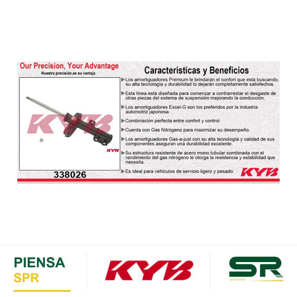 AMORTIGUADOR DELANTERO DERECHO GAS EXCEL-G KIA FORTE (2010-2013) KYB