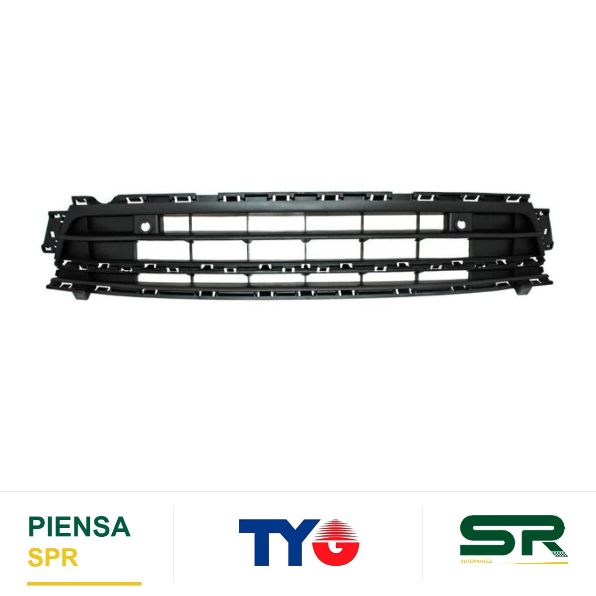 PARRILLA CENTRAL DE FASCIA CON HOYO PARA SENSOR VOLKSWAGEN JETTA BICENTENARIO 2015-2018 TYG